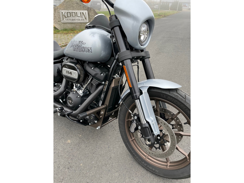 Front Engine Guard Crash Bar - Bronze. Fits Softail 2018-2024 With Mid Mounts