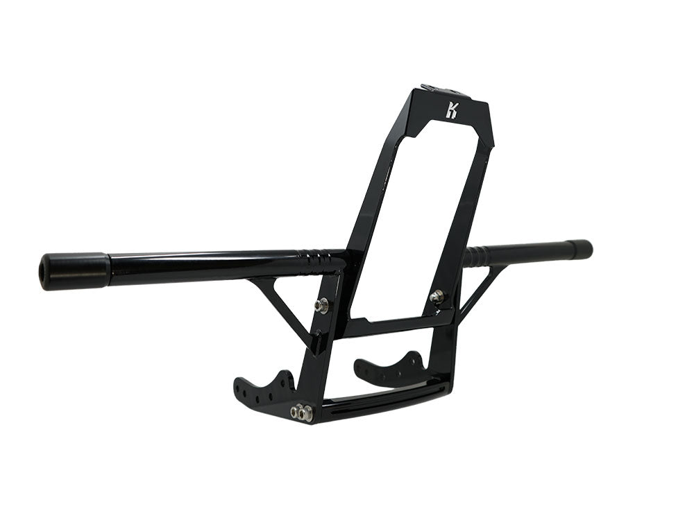 Front Engine Guard Crash Bar - Black. Fits Softail 2025up With Mid Mounts