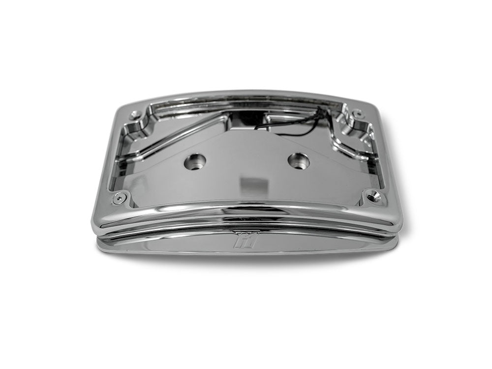 Curved Radius Number Plate Kit - Chrome. Fits CVO Touring 2023up & Street Glide & Road Glide 2024up