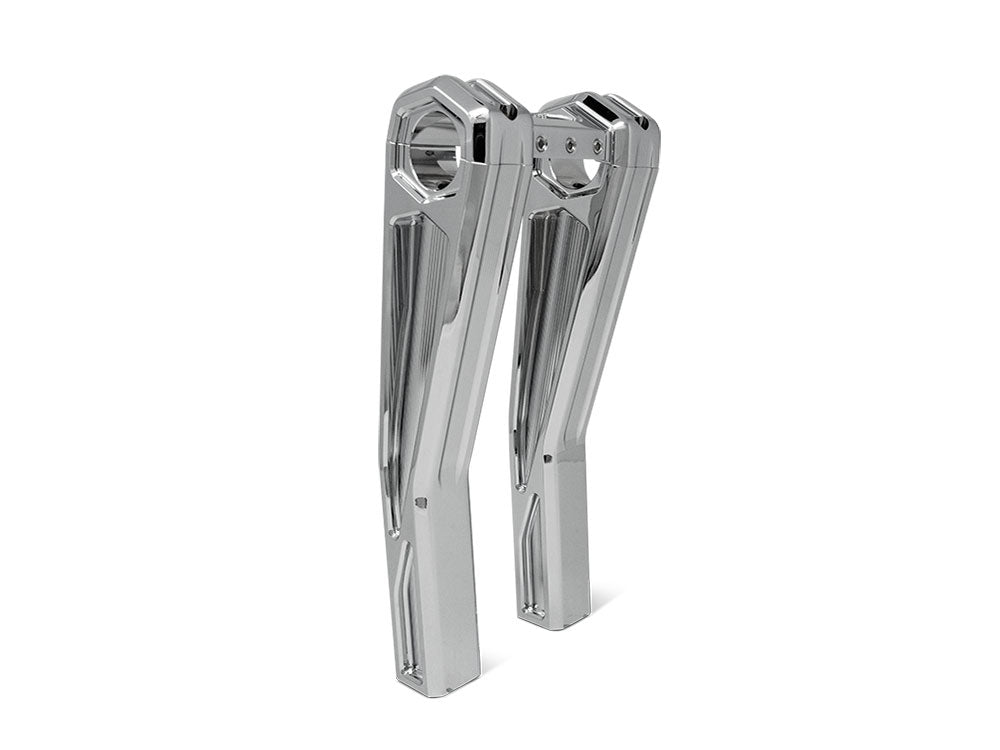 10in. Pullback Accent Pro Riser Kit - Chrome. Fits 1.25in. Handlebar.