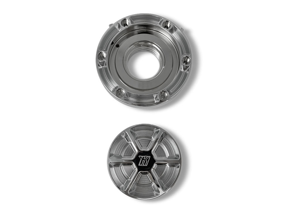 Ascent Pro, Fuel Cap - Chrome. Fits CVO Touring 2023up, Street Glide & Road Glide 2024up, Touring 2025up