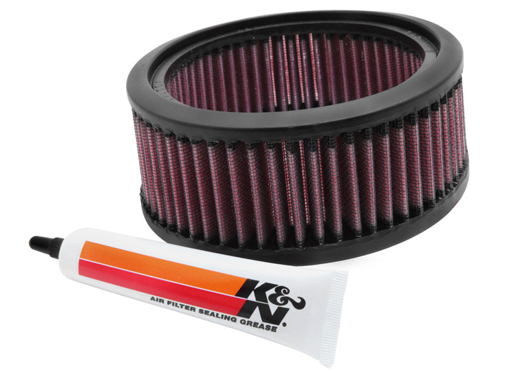 High-Flow Air Filter Element. Fits S&S E or G Carburettor Air Cleaner or S&S Tear Drop Air Cleaner with CV Carb or Delphi EFI Bolt Pattern – K&N Filters