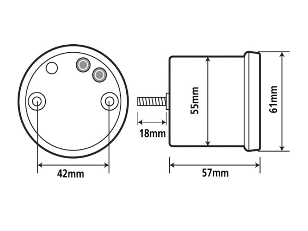 2-3/8in. Digital Tachometer - Silver.