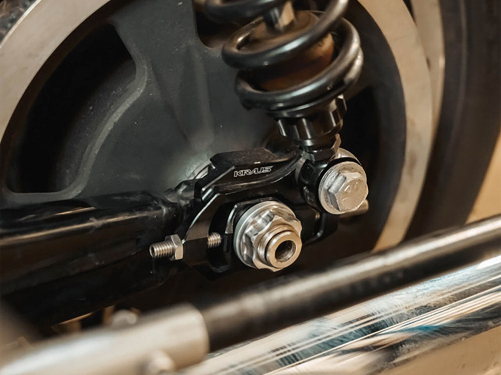 Vector One Rear Axle Adjuster - Black. Fits Touring 2014up