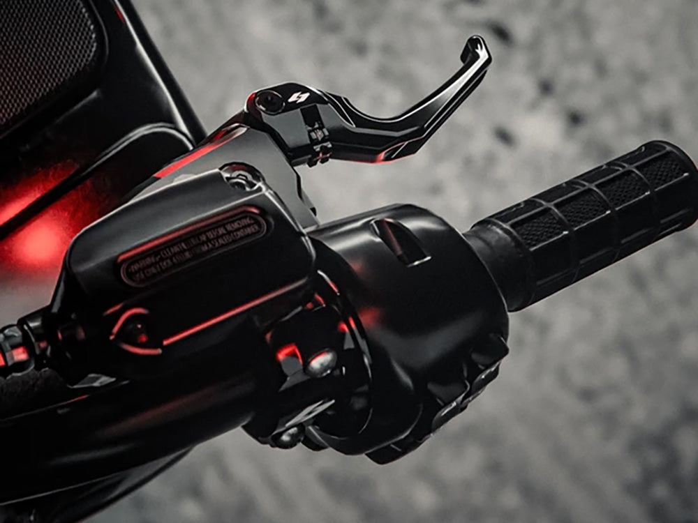 Talon Adjustable Levers - Black. Fits Touring Most 2021-2024 with Cable Clutch