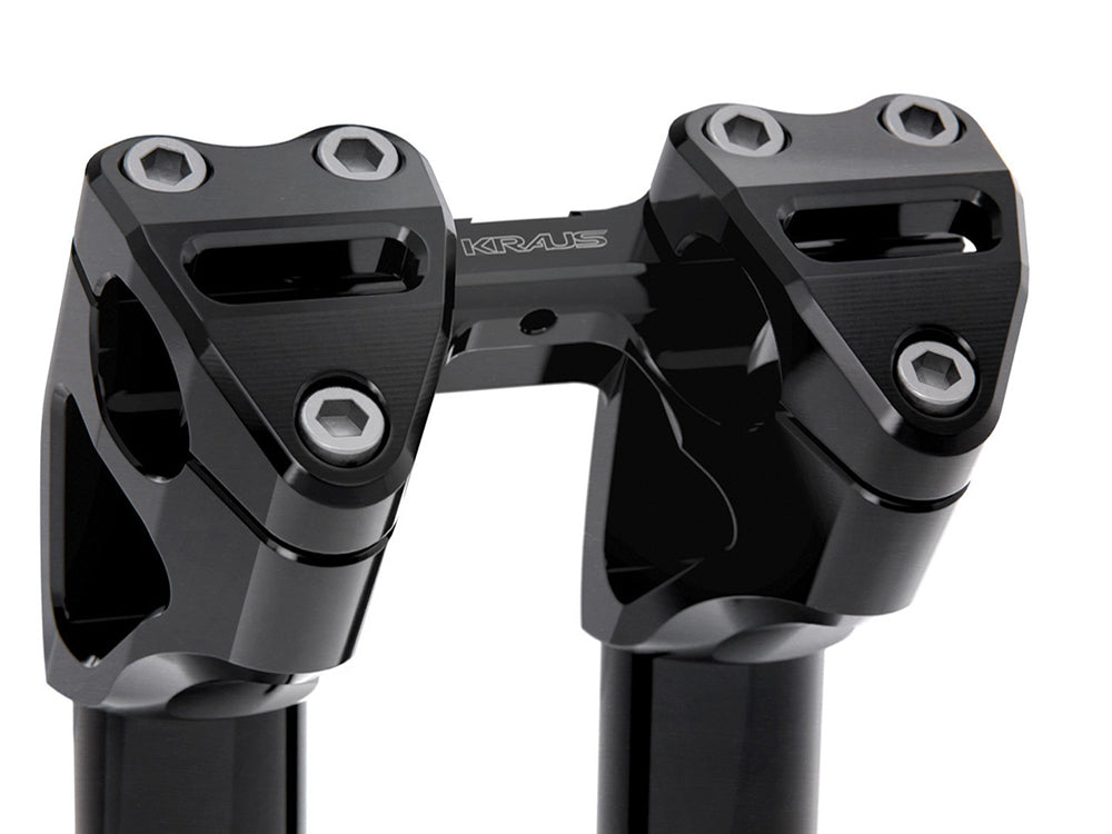 7in. Kickback x 1-1/8in. Clamp Workman Riser Kit - Black. Fits 1-1/8in. Handlebar