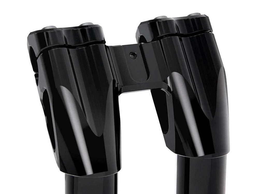7in. Kickback x 1-1/8in. Clamp Workman Riser Kit - Black. Fits 1-1/8in. Handlebar