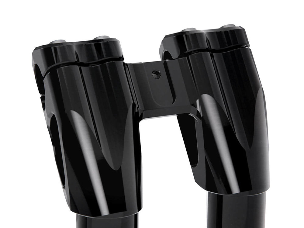 9in. Kickback x 1-1/8in. Clamp Workman Riser Kit - Black. Fits 1-1/8in. Handlebar
