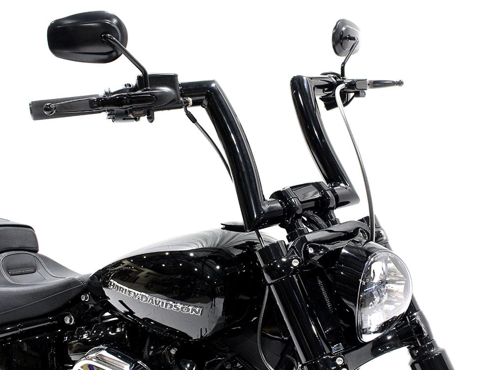 2.0in. Strip Bar, 14in. x 2in. Ape Hanger Handlebar - Gloss Black.