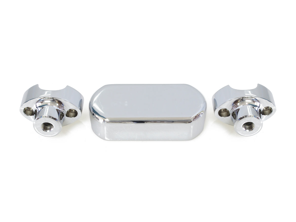 1-1/2in. Straight One Piece Riser Kit - Chrome. Fits 1-1/4in. Handlebar