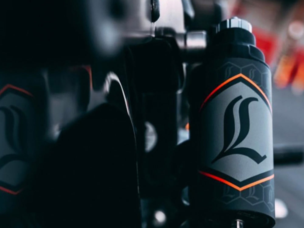 Legend ARC Reservoir Canister Decals – Orange – Legend Suspension