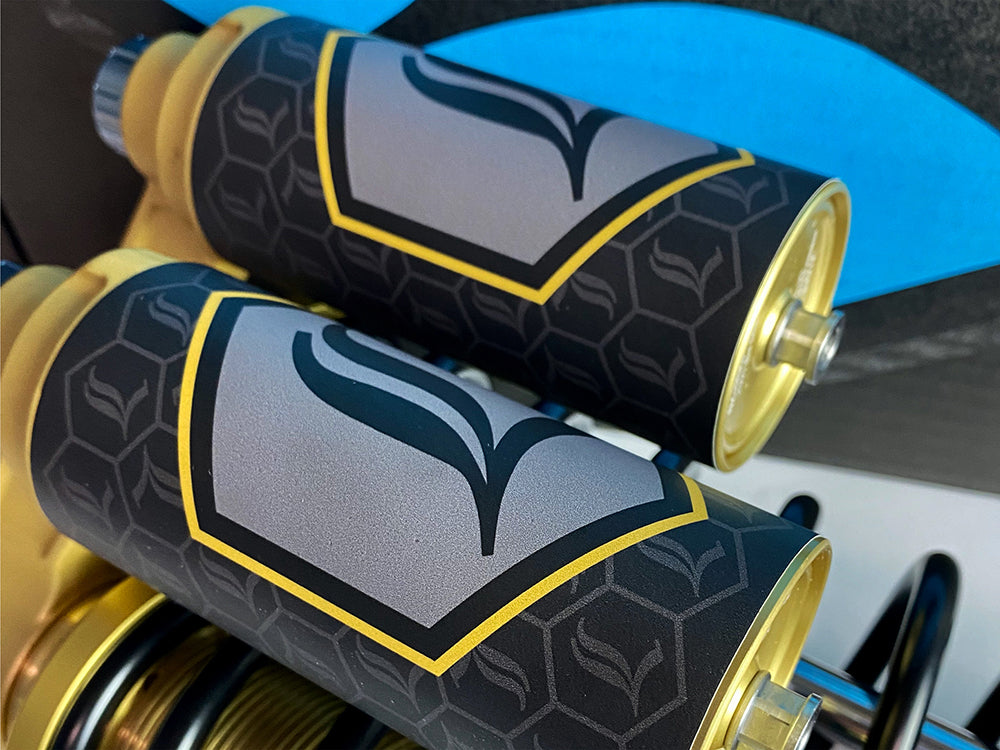 Legend ARC Reservoir Canister Decals – Gold – Legend Suspension
