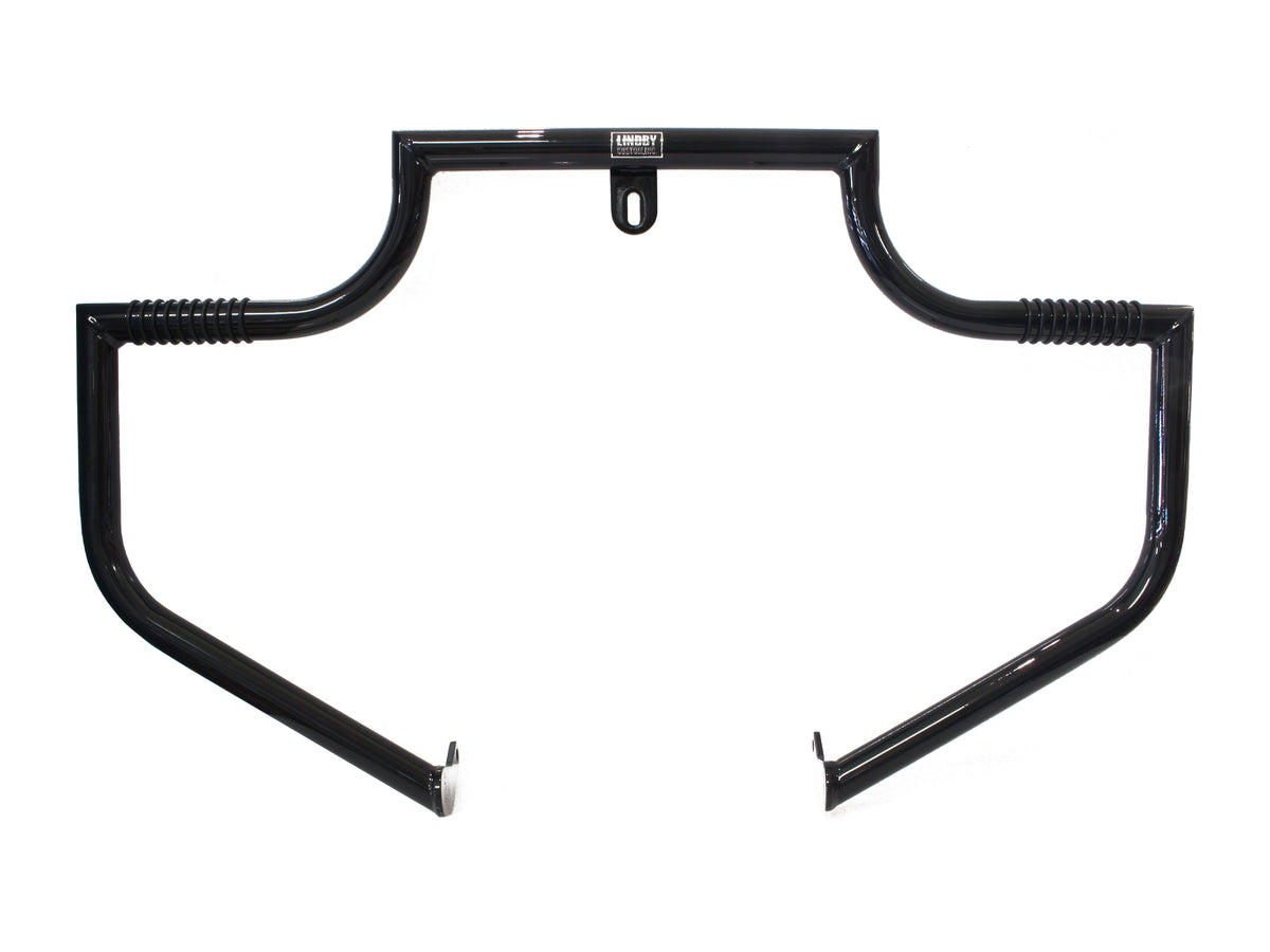 Linbar Engine Guard Freeway Bar - Black. Fits Dyna 1991-2017 with Forward Controls.