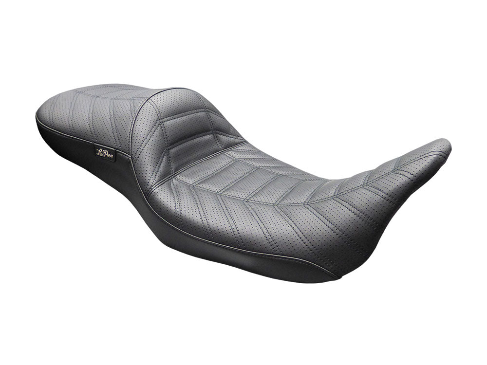Maverick Indy Daddy Long Legs Dual Seat - Extended Reach Double Track Pleat. Fits Most Touring 2008-2024