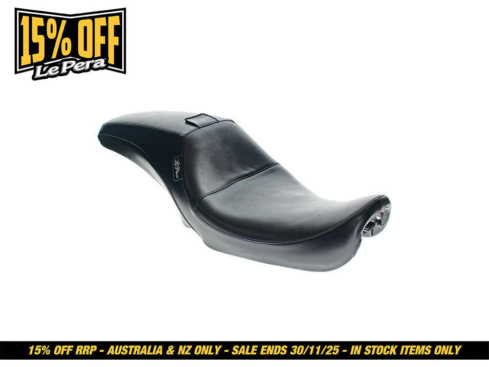 Outcast Dual Seat With Backrest. Fits Dyna 2006-2017
