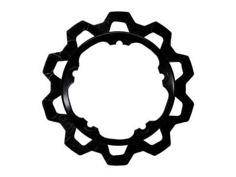 11.8in. Front Bow-Tie Disc Rotor - Black Band & Black Carrier. Fits V-Rod & Dyna 2006-2017 Models with OEM Cast Wheel.