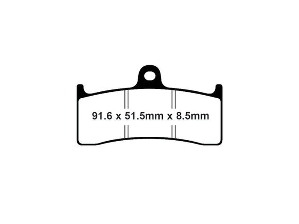 Z-Plus Brake Pads. Fits Performance Machine 112 x 6B Calipers & Hawg Halters 6 Piston Calipers
