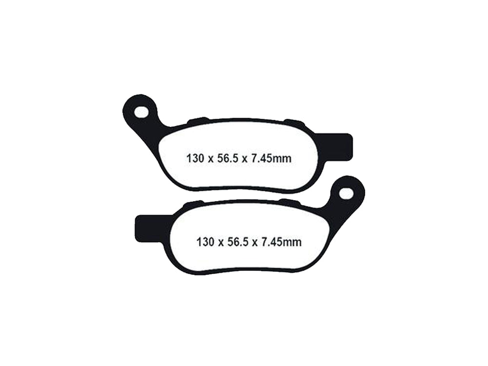 Gold-Plus Brake Pads. Fits Rear on Dyna & Softail 2008-2017.