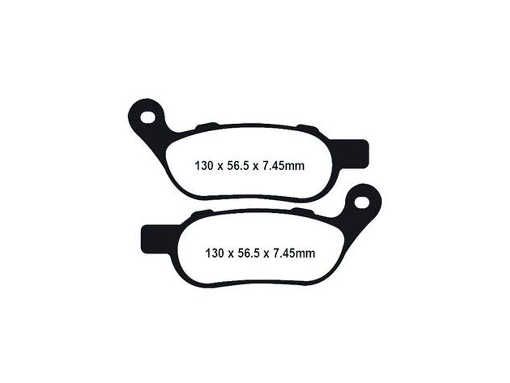 Z-Plus Brake Pads. Fits Rear on Dyna & Softail 2008-2017.