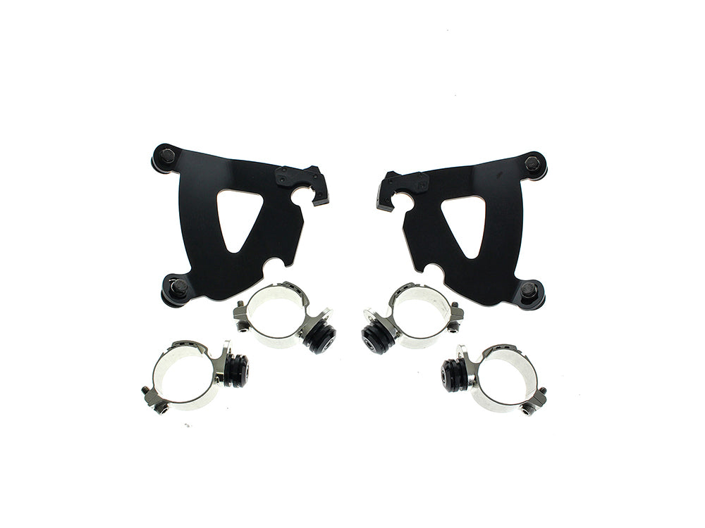 Black Road Warrior Trigger-Lock Mounting Hardware. Fits Indian Cruiser Chief & Chief Dark Horse 2022up