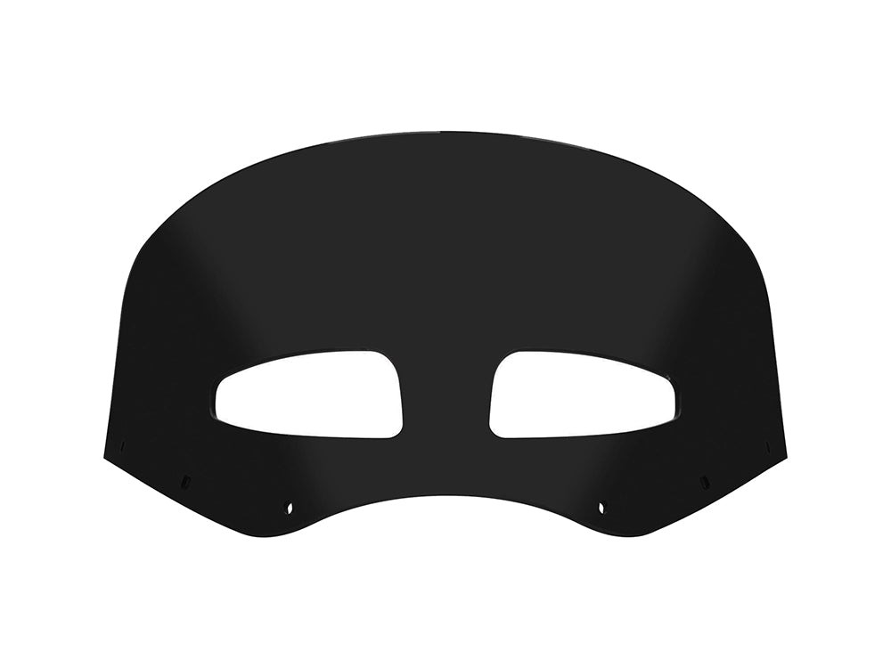 Vented Road Warrior Windshield - 9in. Dark Black Smoke