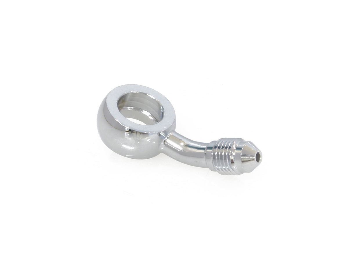 Chrome True 12mm ID, 35 Degree Banjo - Male #3 End.
