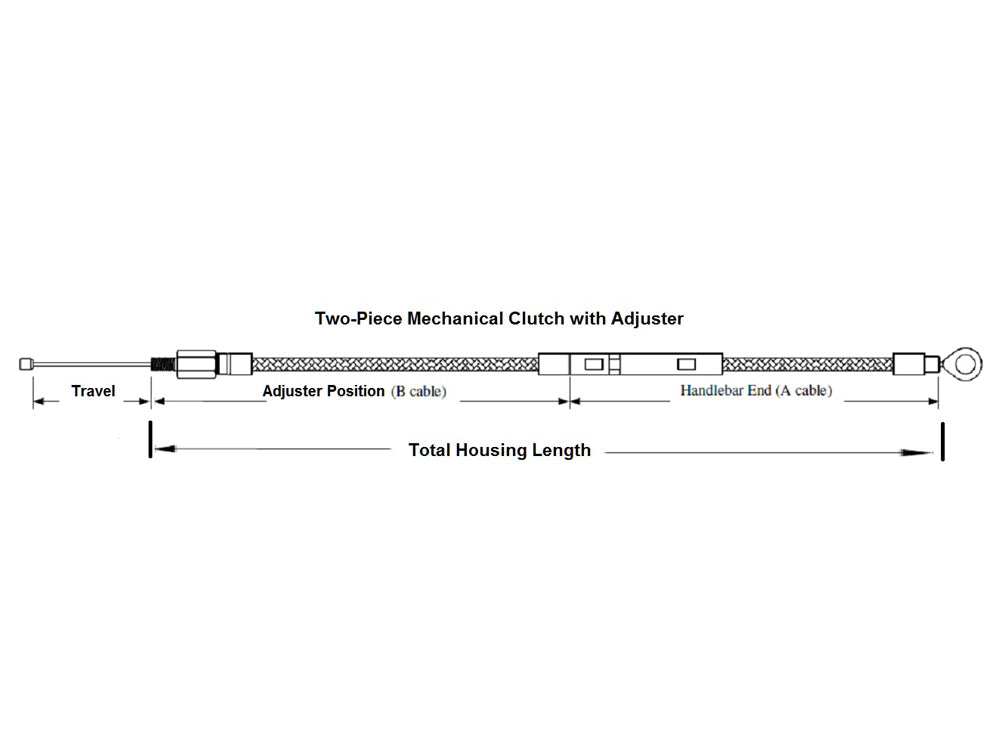 72in. Clutch Cable - Sterling Chromite. Fits FXR 1987-1994.