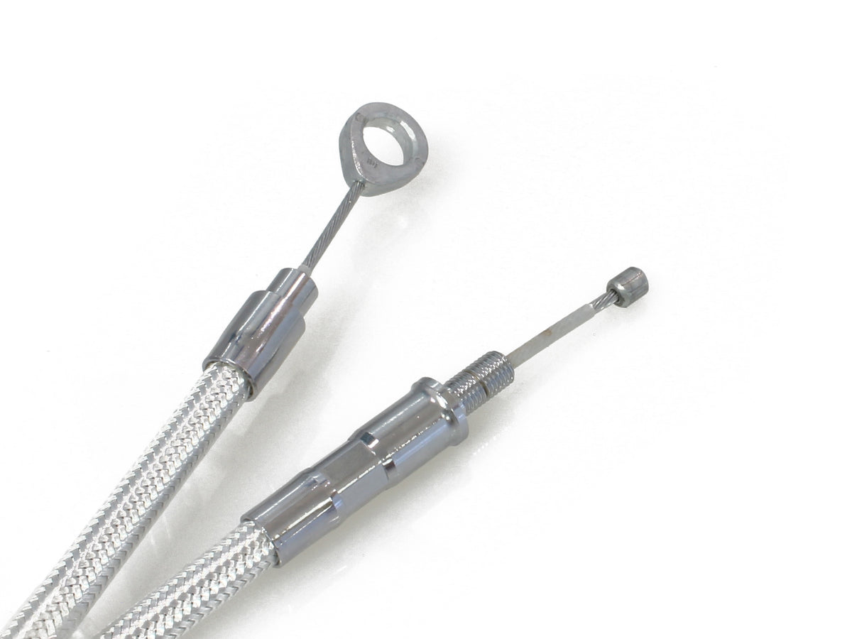 69in. Clutch Cable - Sterling Chromite. Fits 5Spd Big Twin 1987-2006