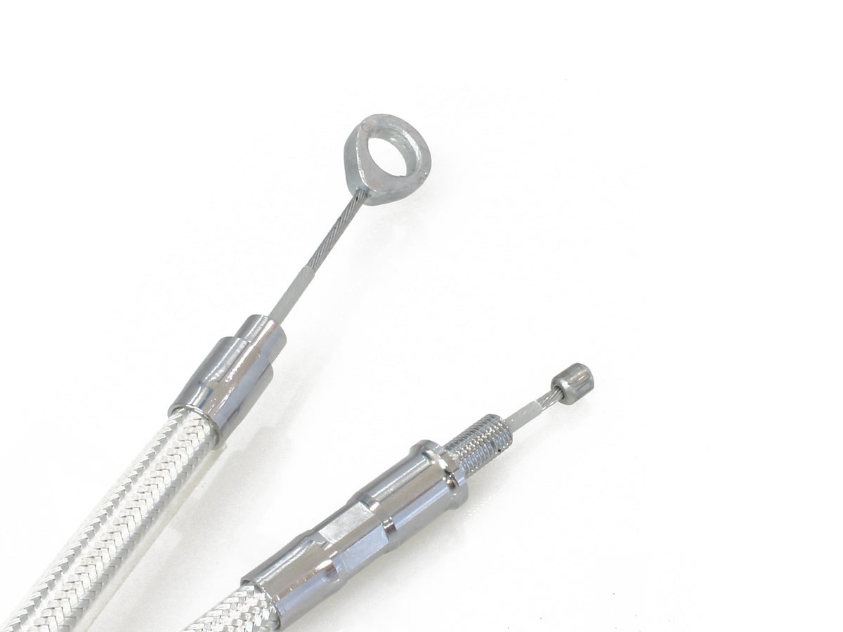 62in. Clutch Cable - Sterling Chromite. Fits 5Spd Big Twin 1987-2006