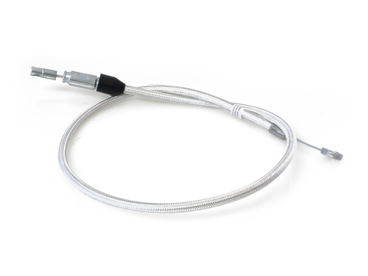 38in. Quick Connect Upper Clutch Cable - Sterling Chromite. Fits Softail 2018-2024