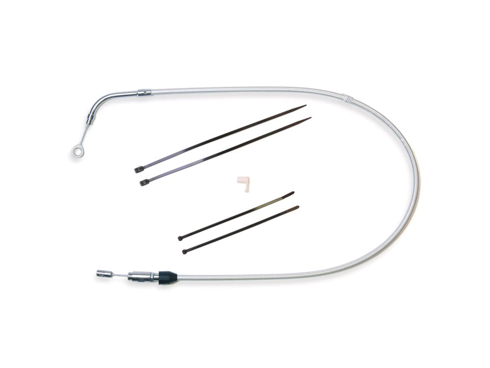 39in. Quick Connect Upper Clutch Cable - Sterling Chromite. Fits Most Touring 2021-2024