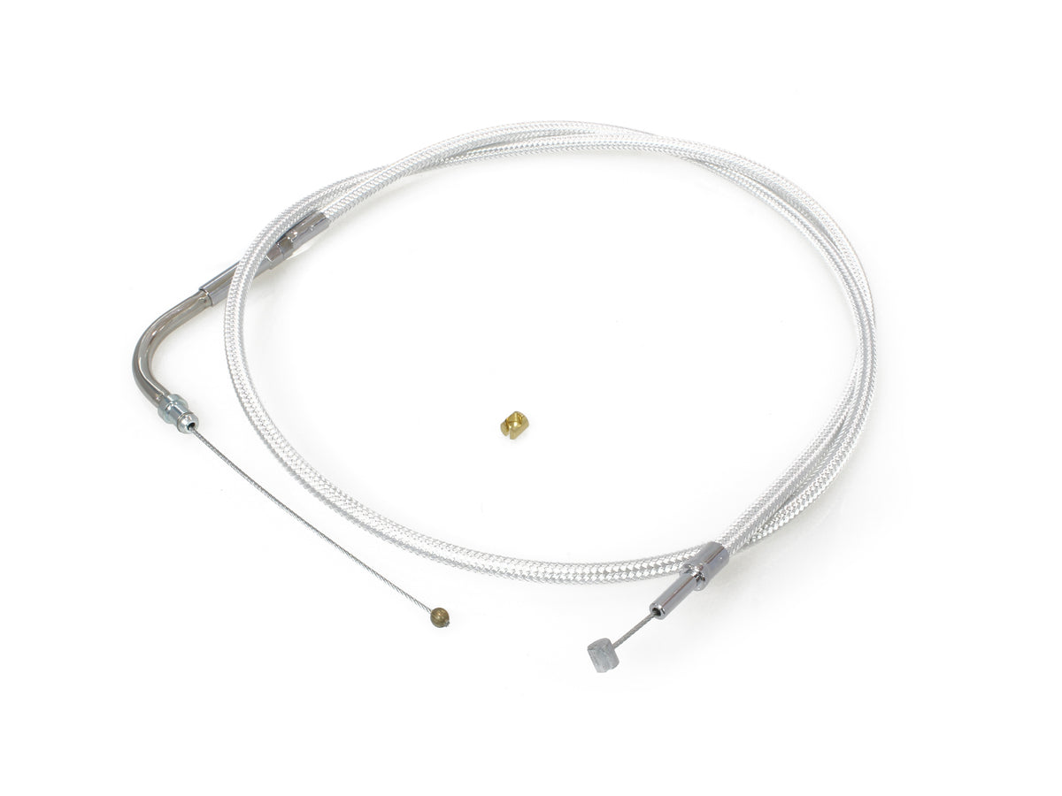 49-1/2in. Throttle Cable - Sterling Chromite. Fits Big Twin 1996-2017.
