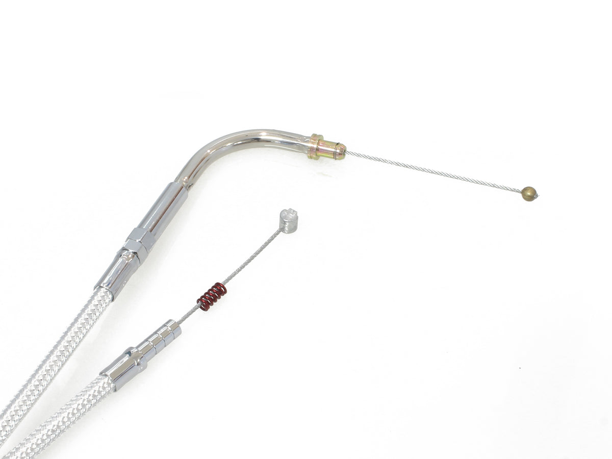 45-1/2in. Idle Cable - Sterling Chromite. Fits Big Twin 1996-2017.