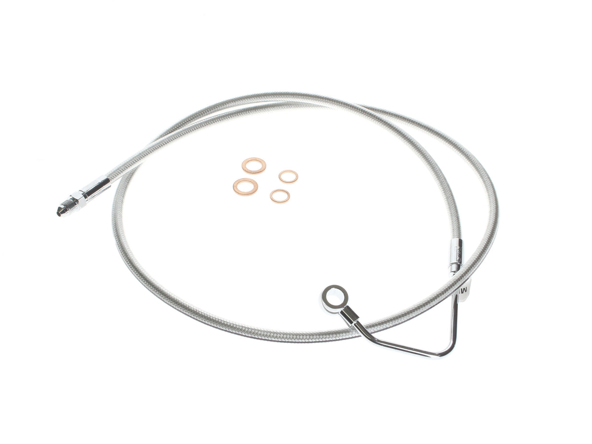 Mid Front Brake Line - Sterling Chromite. Fits Touring 2008-2013 with ABS.