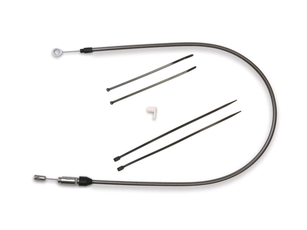 56in. Quick Connect Upper Clutch Cable - Black Pearl. Fits Softail 2018-2024 & Most Touring 2021-2024
