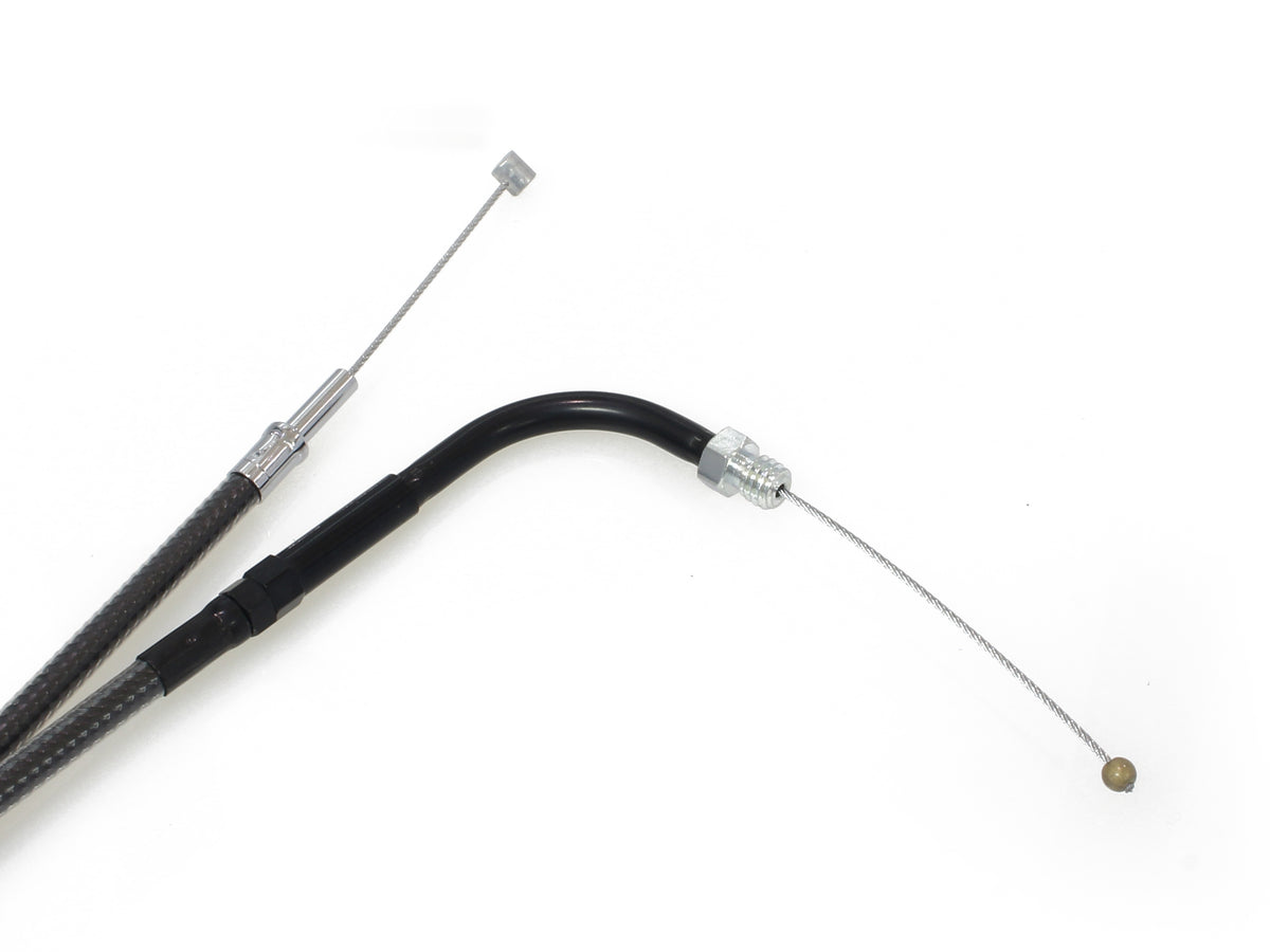 36-1/2in. Throttle Cable - Black Pearl. Fits Big Twin 1990-1995.