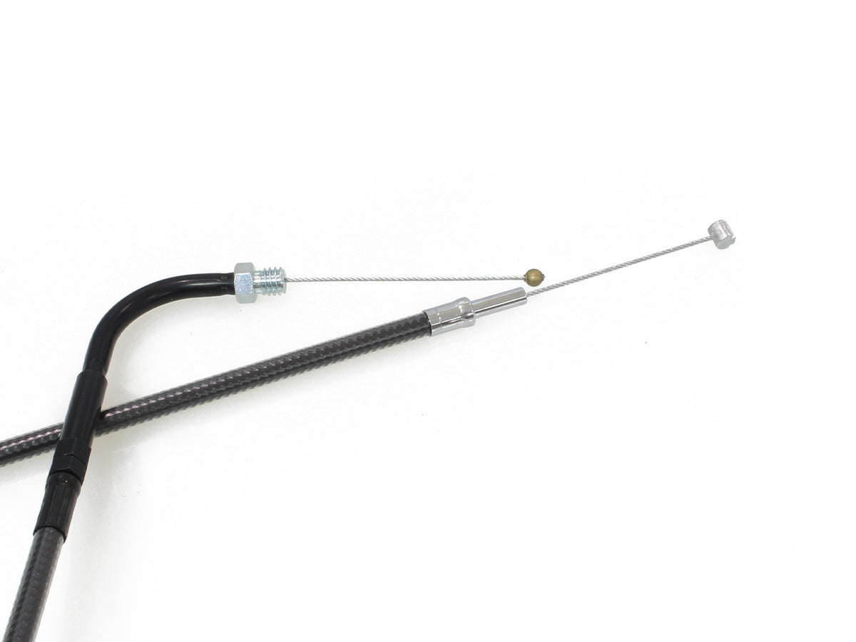 41-1/2in. Throttle Cable - Black Pearl. Fits Big Twin 1990-1995.