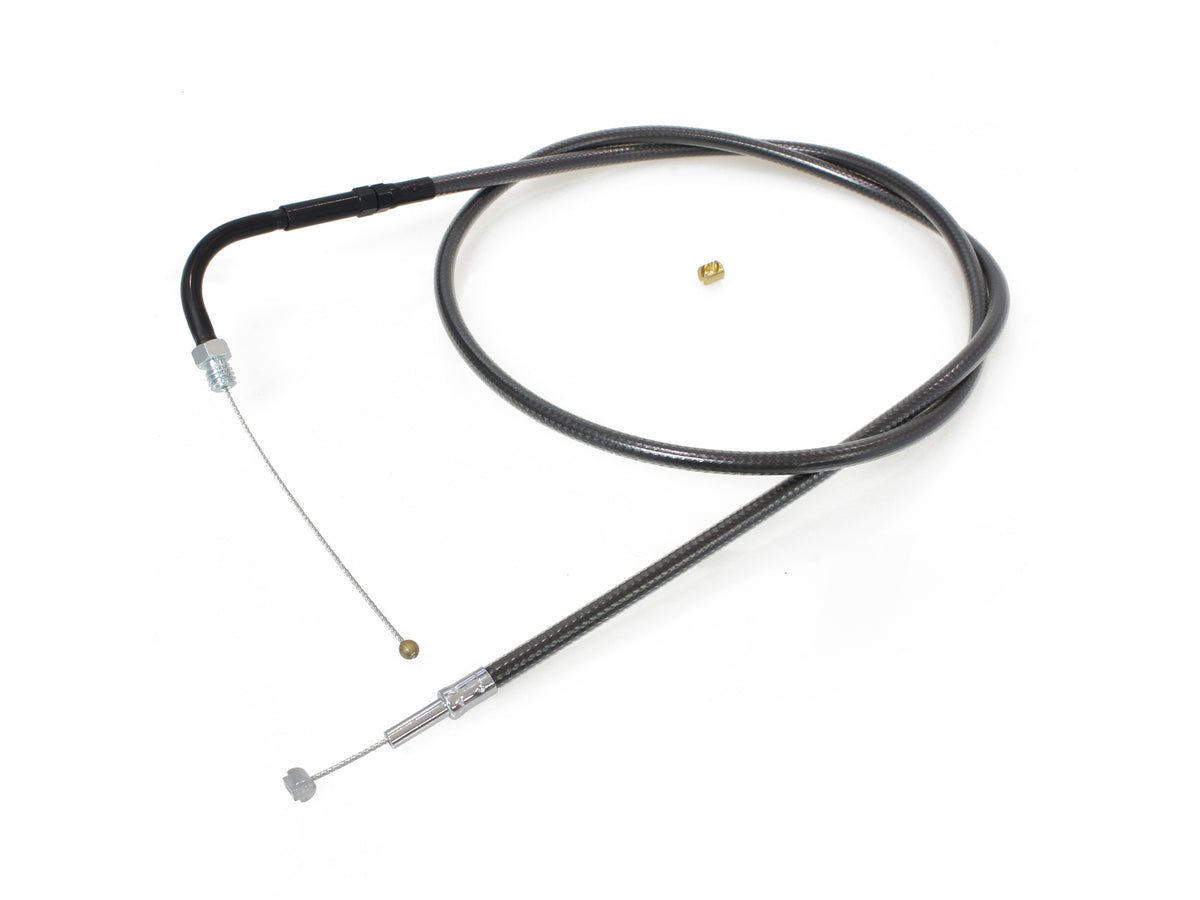 47-1/2in. Throttle Cable - Black Pearl. Fits Big Twin 1990-1995.