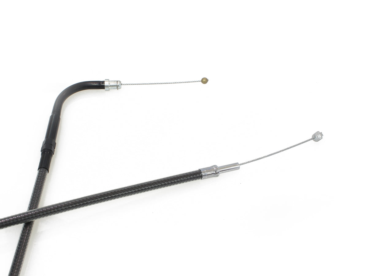 49-1/2in. Throttle Cable - Black Pearl. Fits Big Twin 1996-2017.