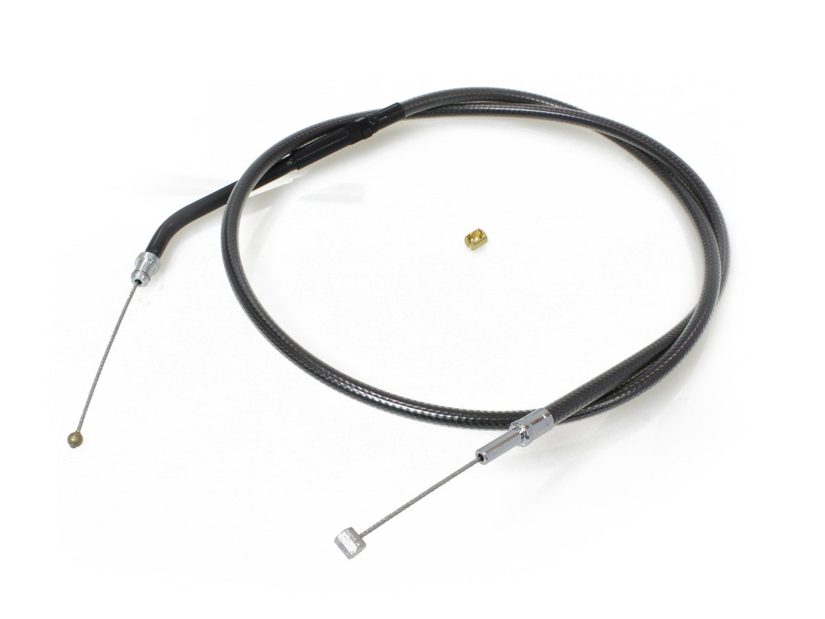30in. Throttle Cable - Black Pearl. Fits Sportster 2007-2021.