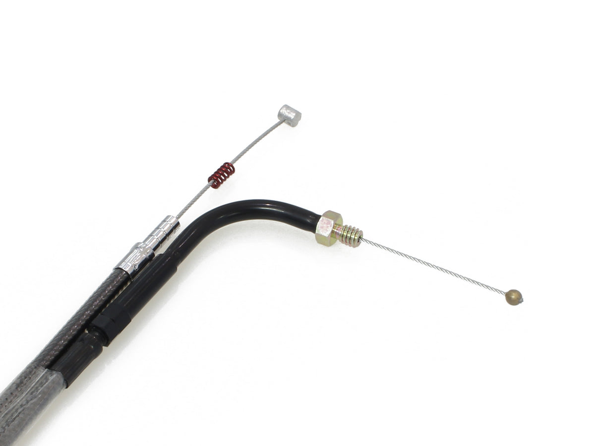 32-1/2in. Idle Cable - Black Pearl. Fits Big Twin 1990-1995.