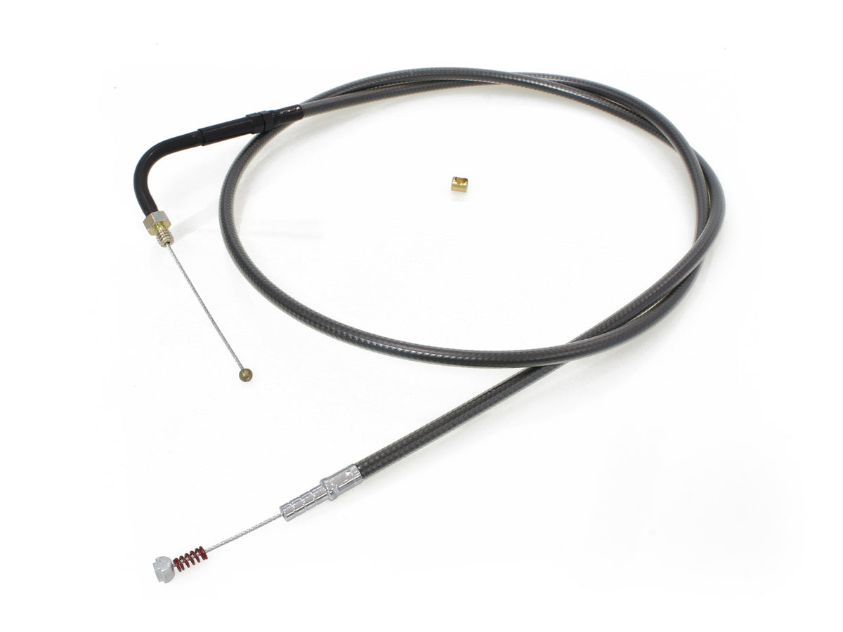47-1/2in. Idle Cable - Black Pearl. Fits Big Twin 1990-1995.