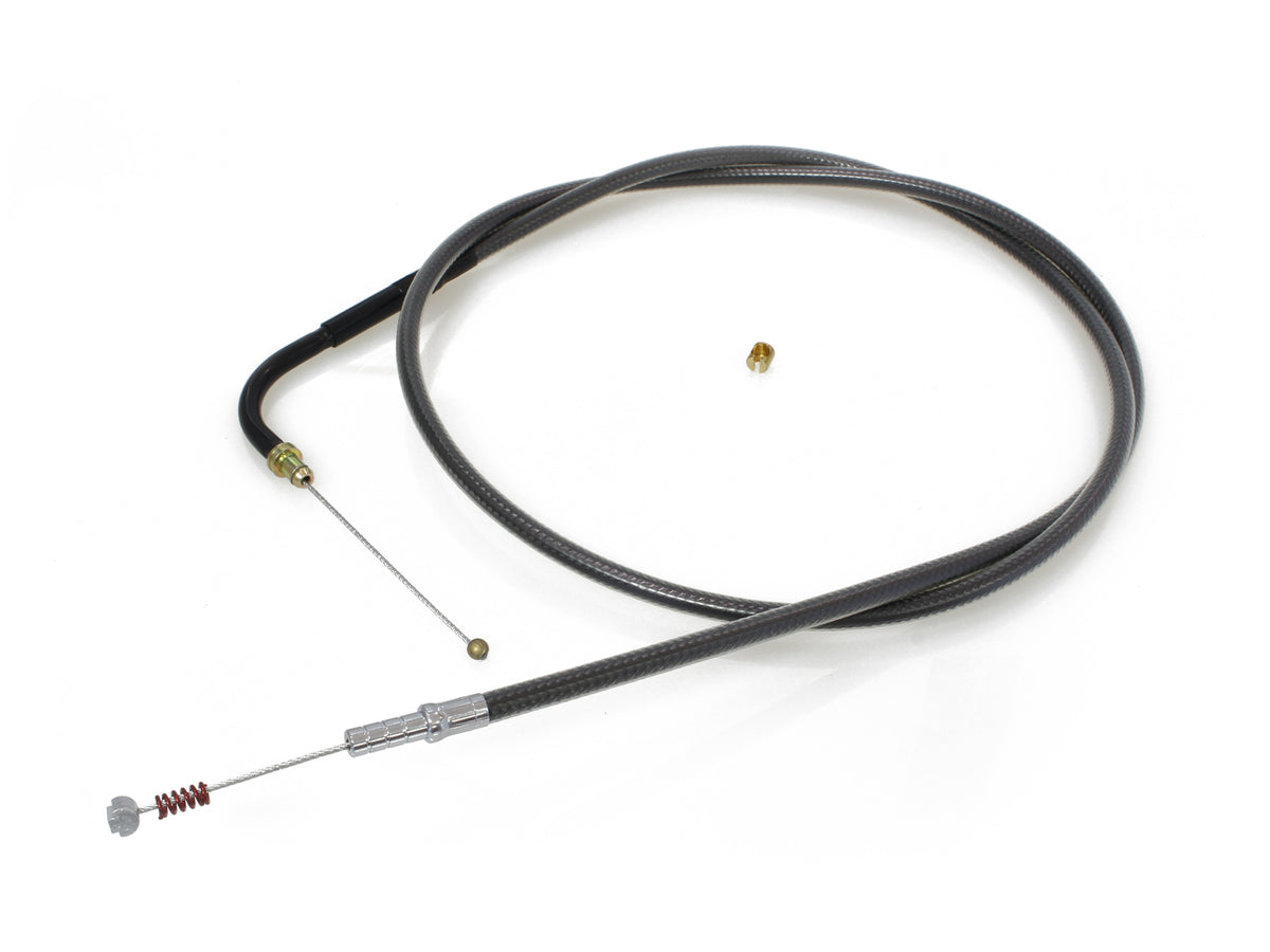 47-1/2in. Idle Cable - Black Pearl. Fits Big Twin 1996-2017.