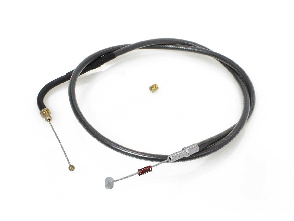 36-3/4in. Idle Cable - Black Pearl. Fits Big Twin 1996-2017.