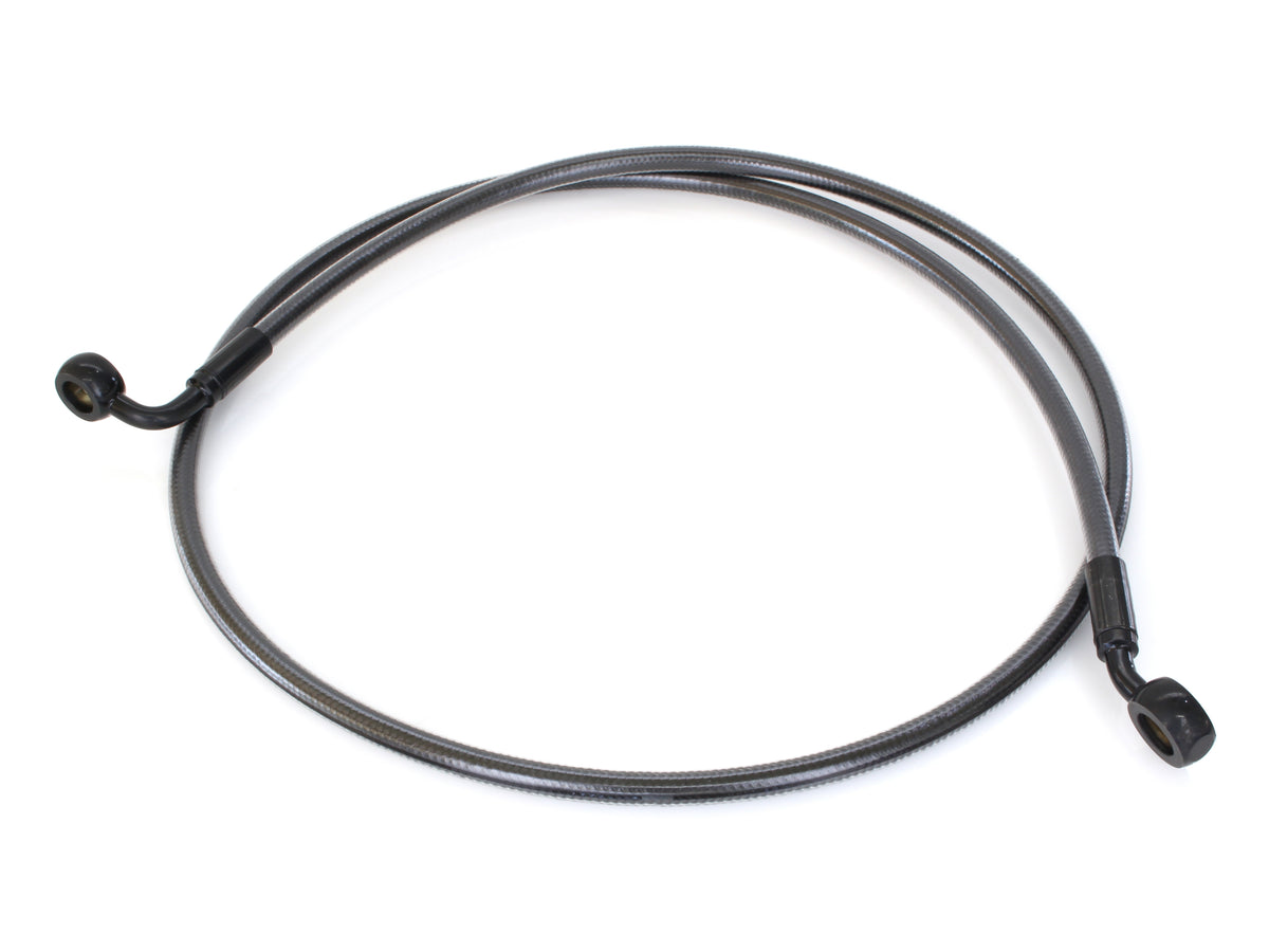 48in. E-Z Align Front Brake Line with 7/16in. x 35 Degree Banjo - Black Pearl.