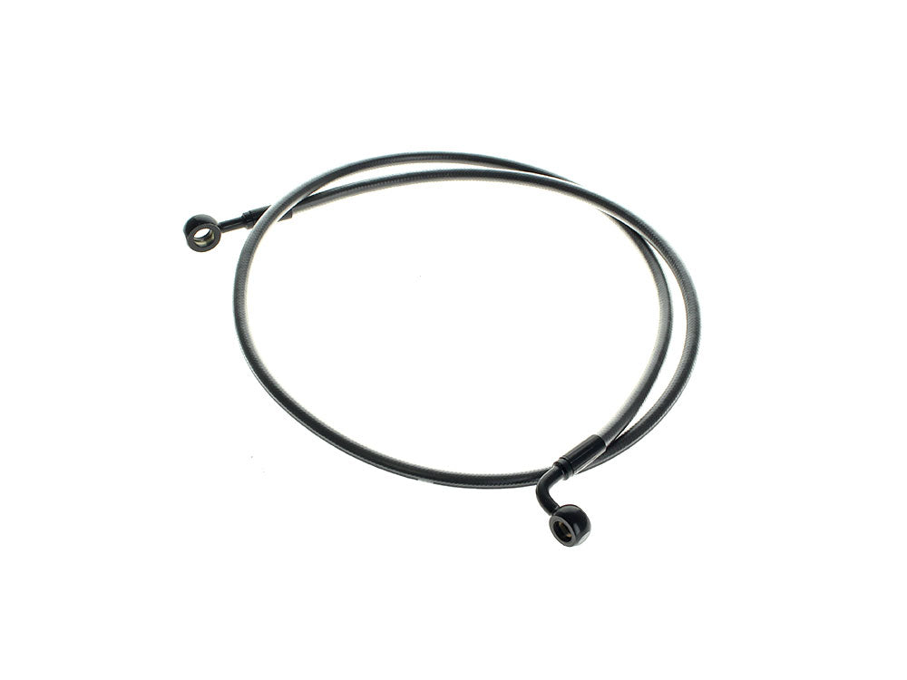46in. E-Z Align Front Brake Line with 7/16in. x 180 Degree Banjo - Black Pearl