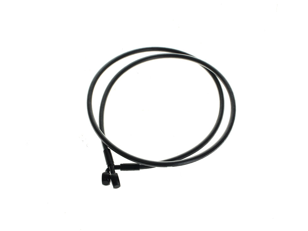 50in. E-Z Align Front Brake Line with 7/16in. x 180 Degree Banjo - Black Pearl