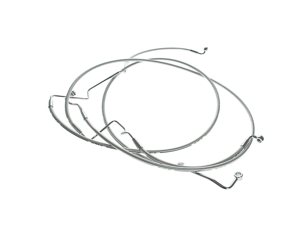 Lower Front Brake Line - Sterling Chromite. Fits Street Glide 2024up