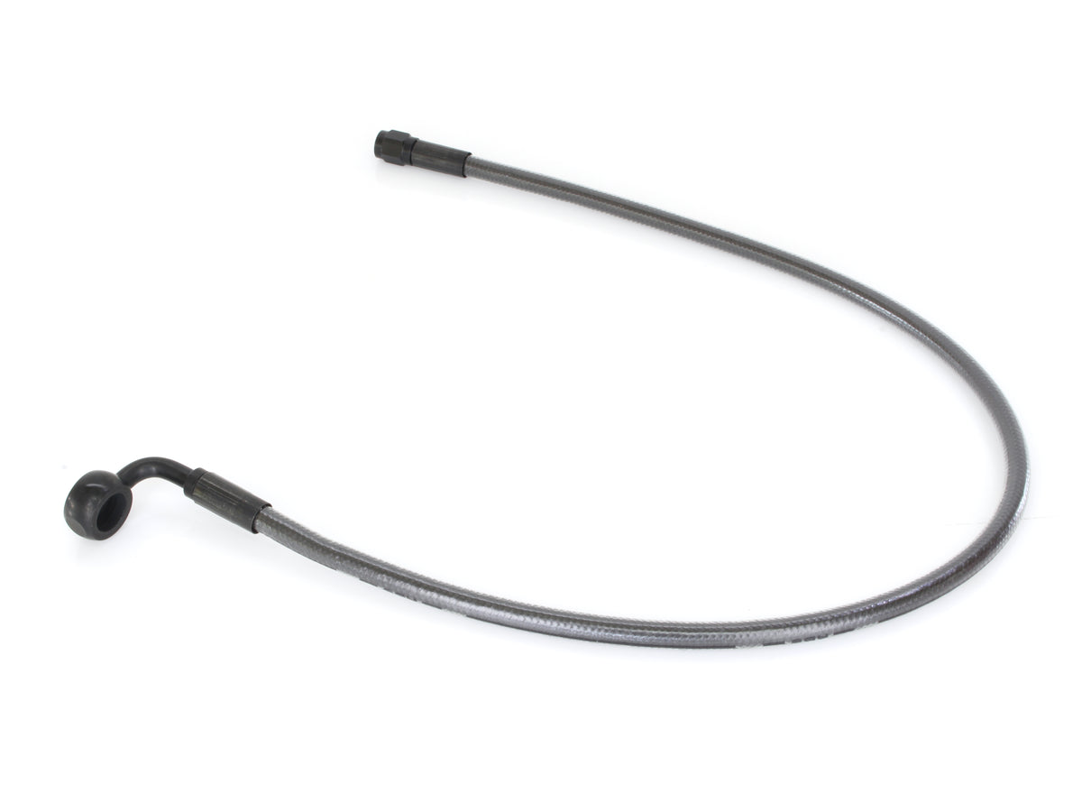 24in. Upper Front Brake Line with 12mm x 90 Degree Banjo - Black Pearl.