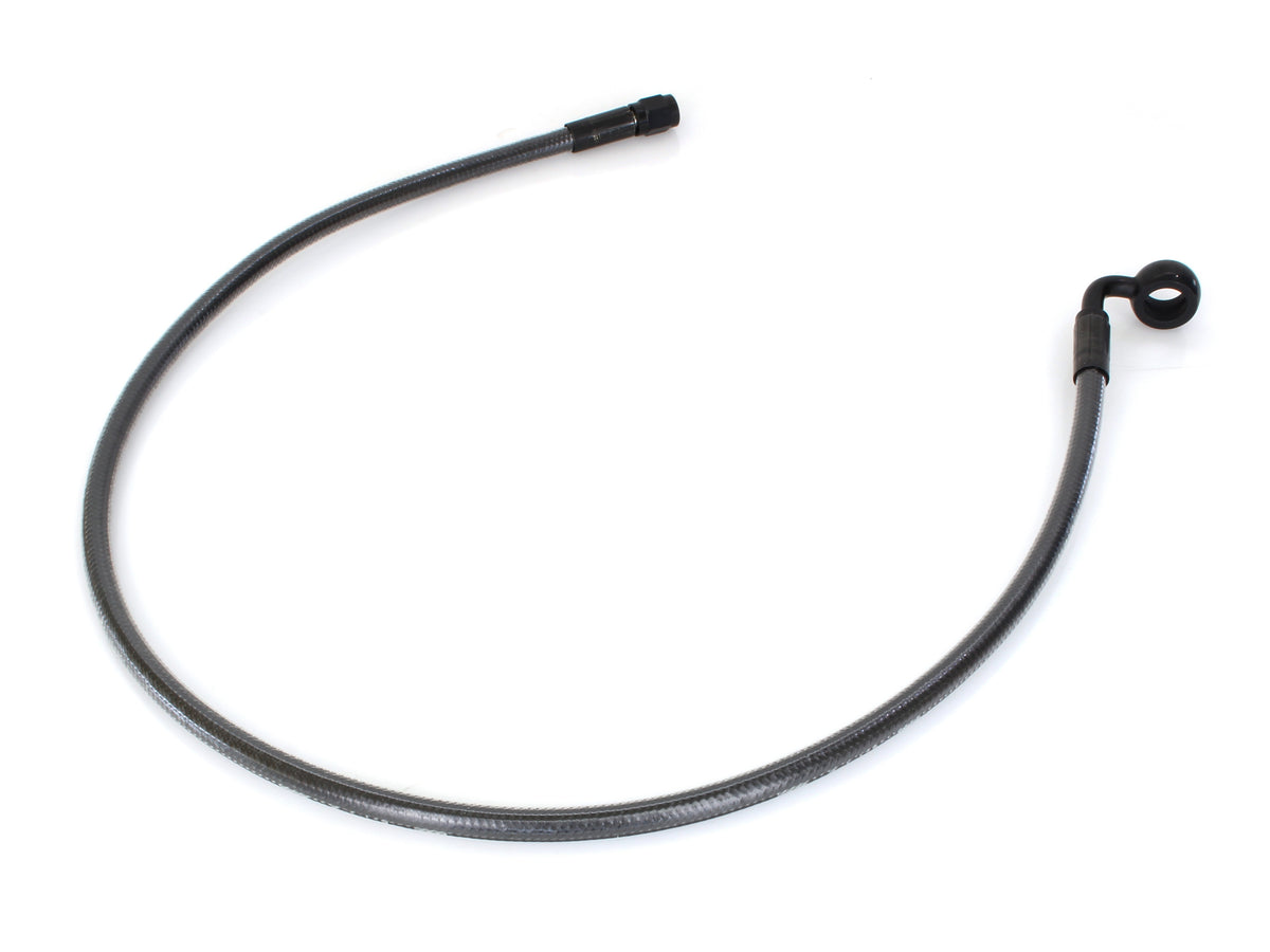 28in. Upper Front Brake Line with 12mm x 90 Degree Banjo - Black Pearl.